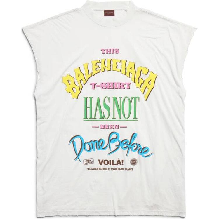 Футболка Balenciaga T-Shirt Oversized In Off White Thin Jersey T - изображение 1