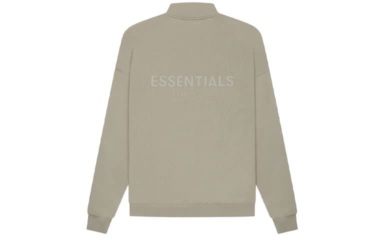 Худи Fear of God Essentials SS21 Mockneck Half Zip Moss - изображение 1