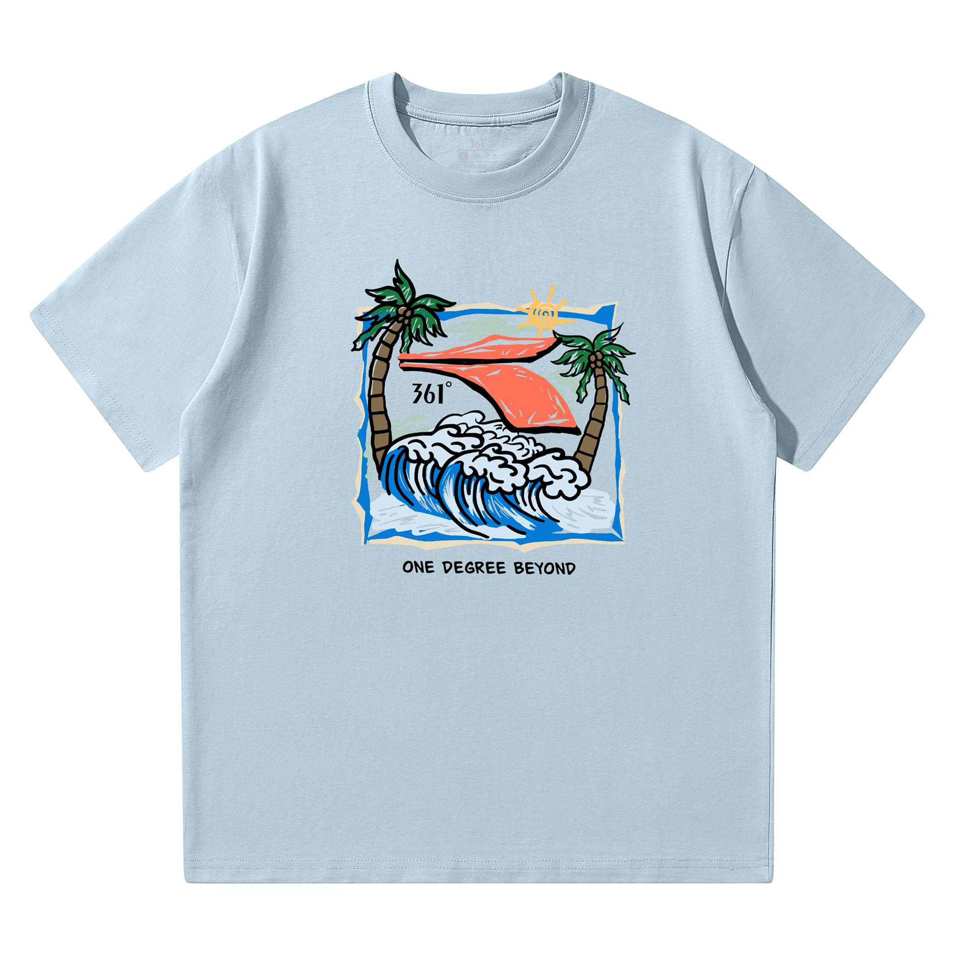 Футболка 361° Sky Blue Унисекс T-рубашки - изображение 1