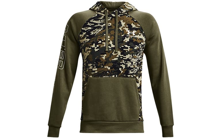 Худи Under Armour Rival Camo Script - изображение 1