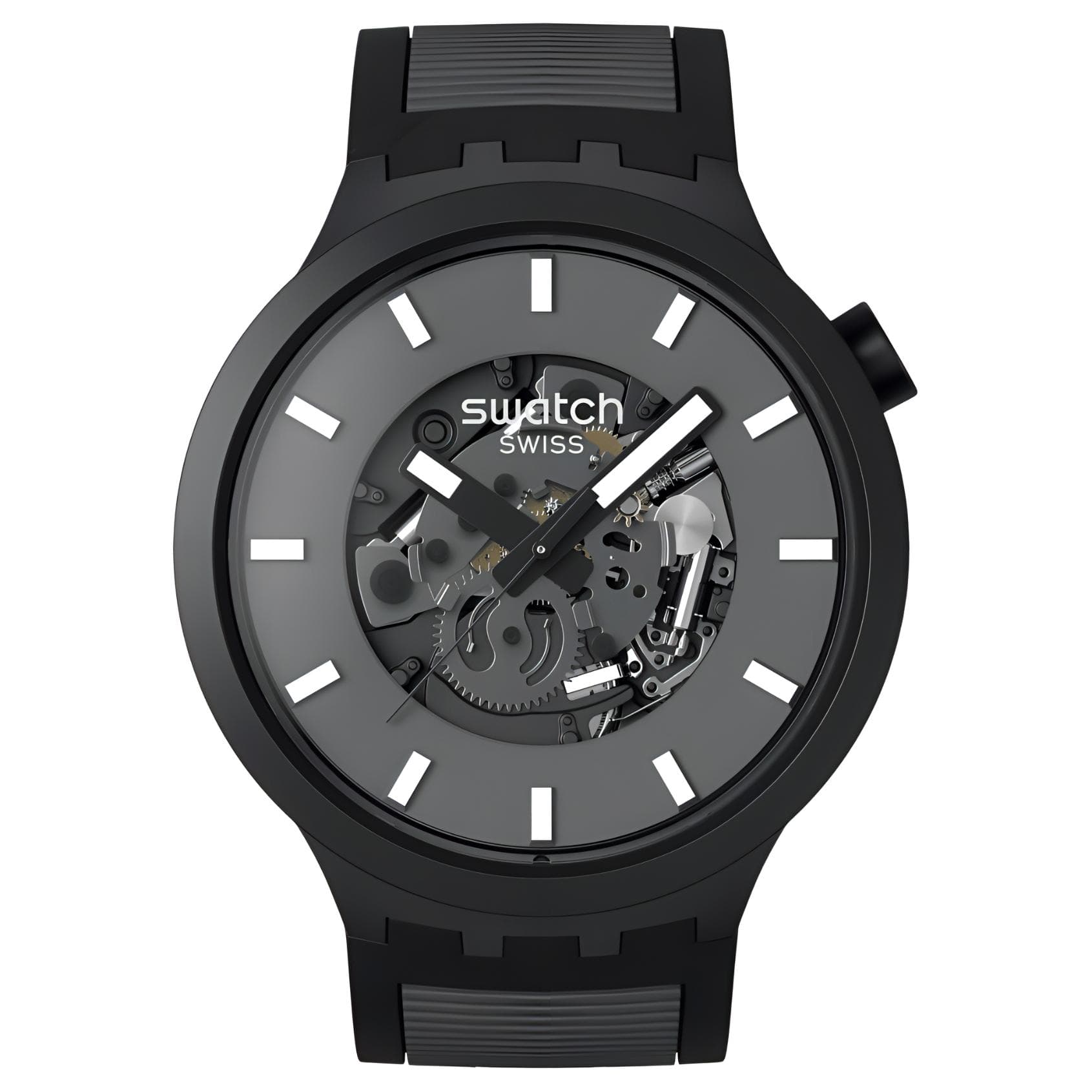 Часы SWATCH Night Starry Кварцевый механизм Мужские часы Часы 47 мм С вырезами Циферблат Био-основанный материал Корпус часов - изображение 2