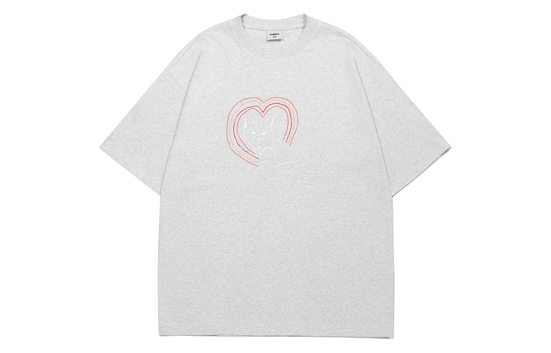 Футболка Guuka T-Shirt Унисекс Цветочный Абрикос - изображение 2