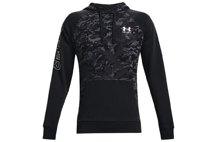 Худи Under Armour Rival Camo Script - изображение 1