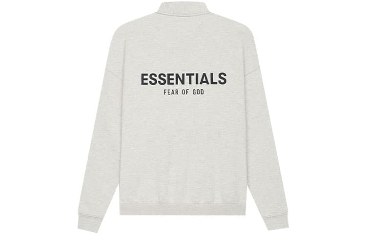 Худи Fear of God Essentials SS21 Mockneck Half Zip Light Heather Oatmeal - изображение 1