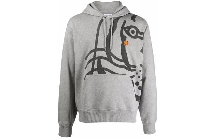 Худи KENZO Logo Hoodie Grey - изображение 1