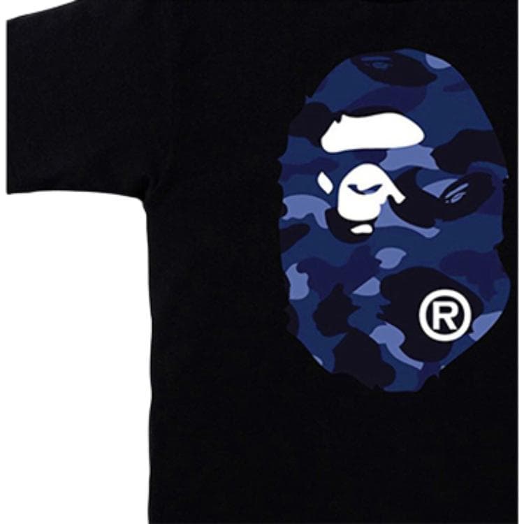 Футболка A BATHING APE Color Camo Big Ape Head Black - изображение 2