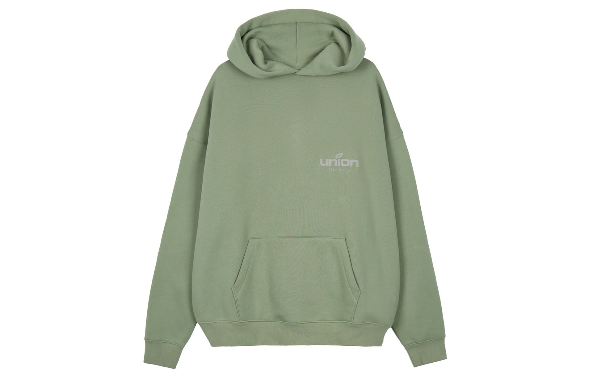 Худи Fear of God Essentials x Union LA FW21 Vintage Hoodie Green Logo - изображение 1
