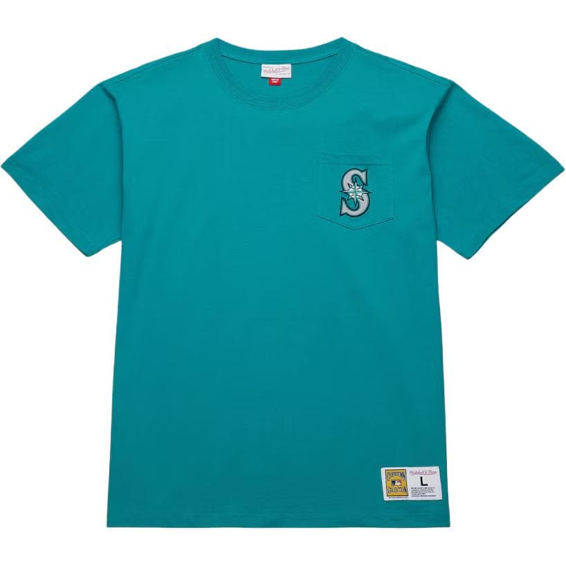 Футболка Mitchell Ness Аква Seattle Mariners T-Shirt Мужская Бирюзовая - изображение 1