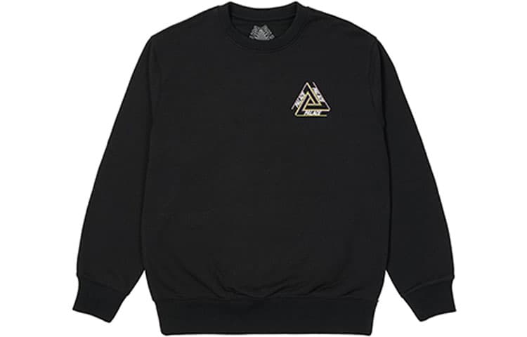 Худи PALACE BASICALLY A TRI-FERG CREW BLACK Logo - изображение 1