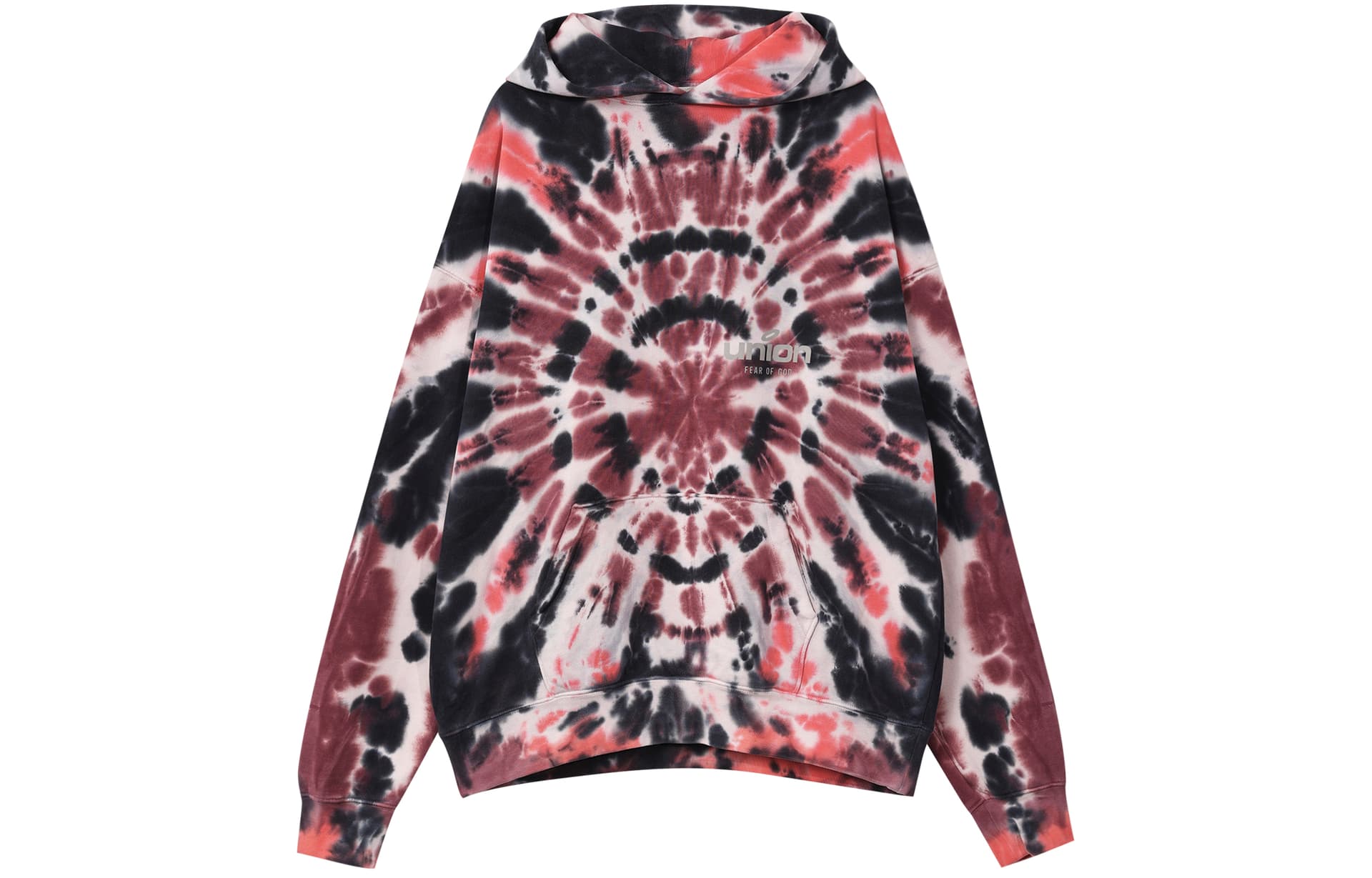 Худи Fear of God Essentials x Union LA FW21 Vintage Hoodie Tie DyeMulti Logo - изображение 1
