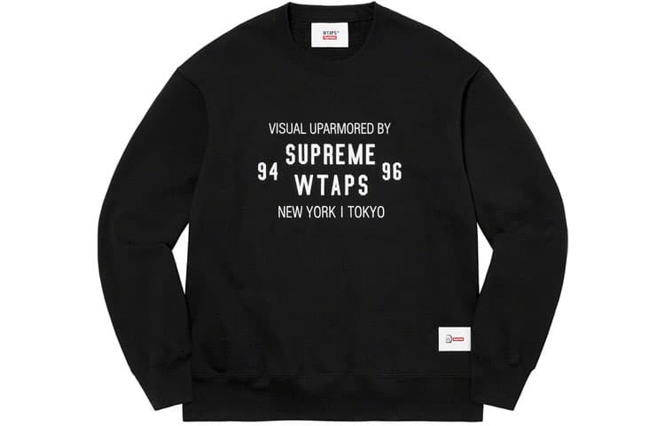 Худи Supreme Week 15 x WTAPSFW21WTAPS Crewneck Logo - изображение 1