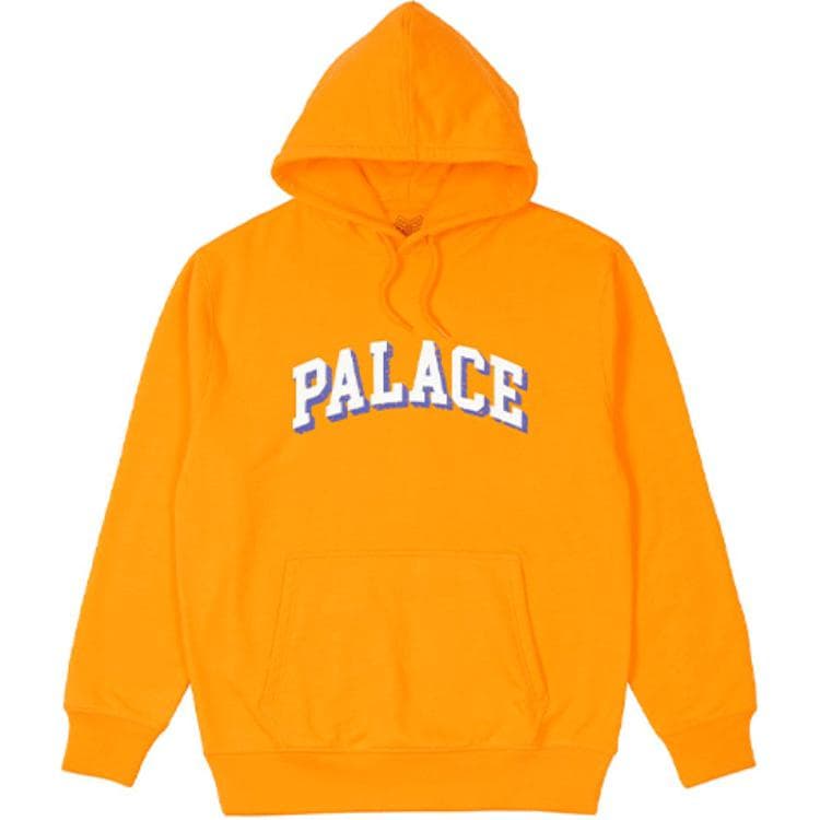 Худи PALACE FW21 ULTIMO Puff Drop Shadow Hood Orange Logo - изображение 1