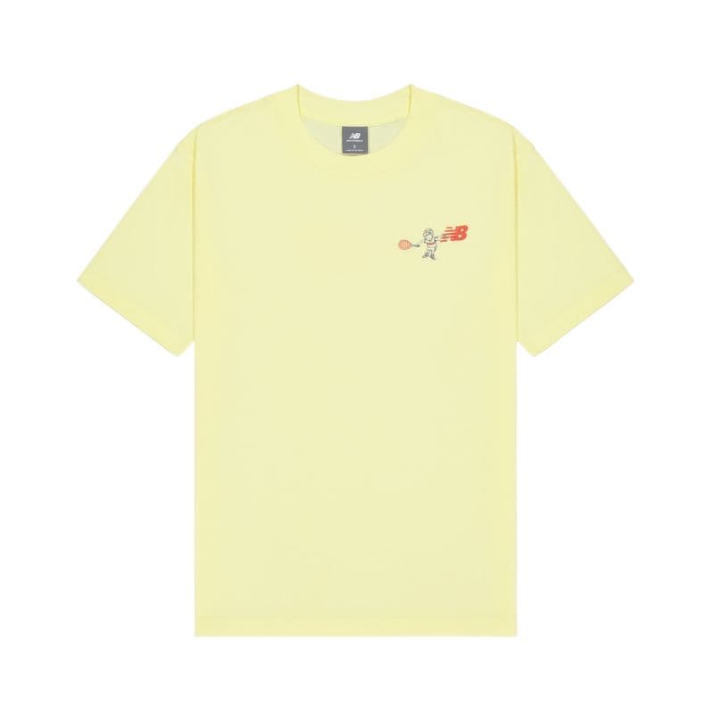 Футболка New Balance T-Shirt Мужской Ярко-Желтый - изображение 1