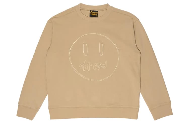 Худи Drew House FW21 Sketch Mascot Crewneck Khaki - изображение 1