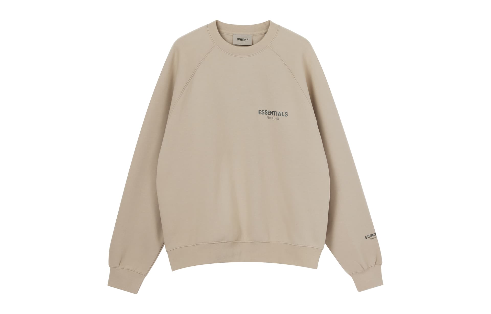 Худи Fear of God Essentials Pullover Crewneck StringTan Logo - изображение 1