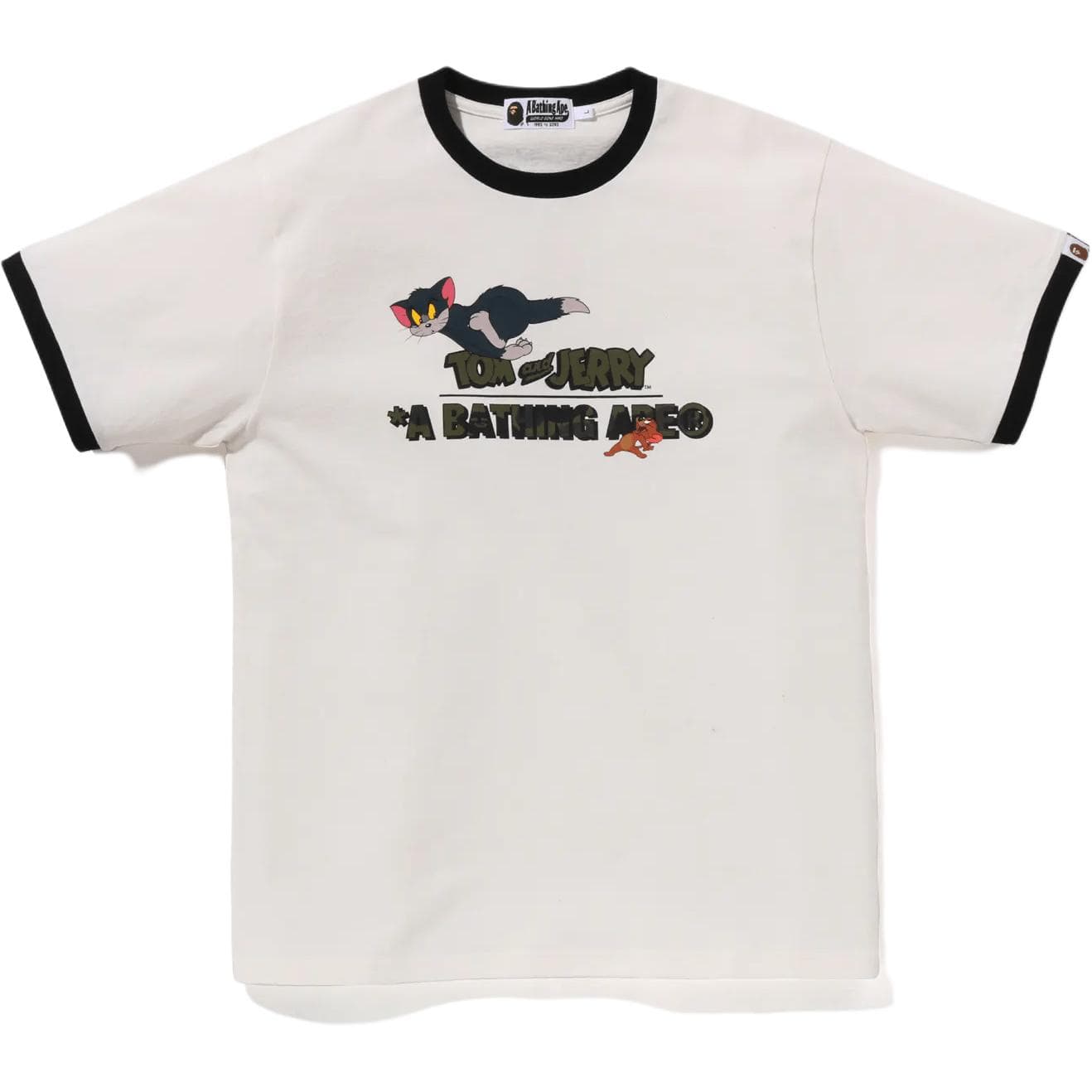Футболка A BATHING APE Том и Джерри Co Брендированная Модель T Рубашка Унисекс - изображение 1
