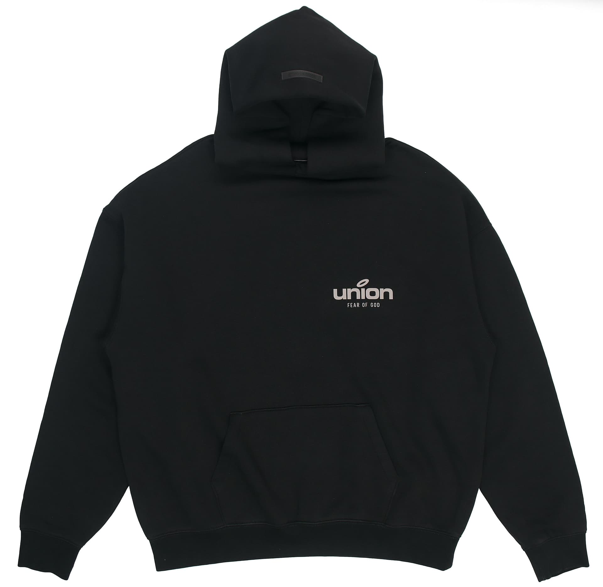Худи Fear of God Essentials x union la FW21 Vintage Hoodie Vintage Black Logo - изображение 1