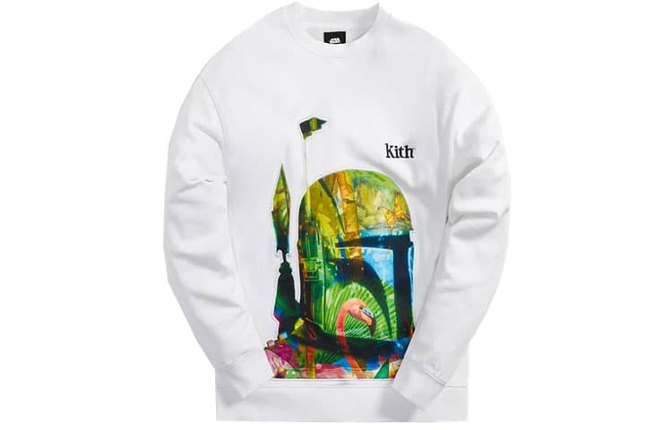 Худи KITH x STAR WARS Boba Fett Crewneck White - изображение 1