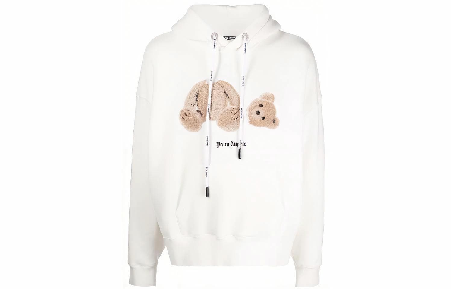Худи Palm Angels Bear Print Hoodie White
