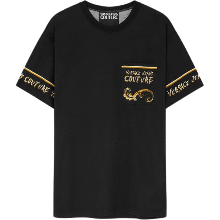 Футболка VERSACE JEANS COUTURE T-рубашка мужская черная - изображение 1