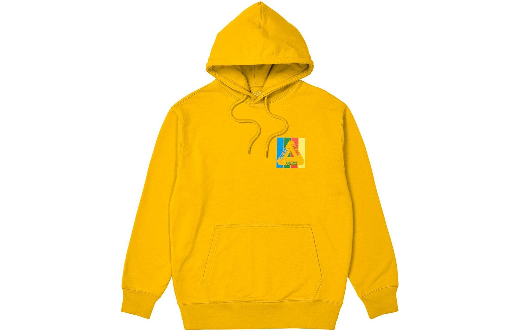 Худи PALACE SS22 Tri-Emb Hood Yellow Logo - изображение 1