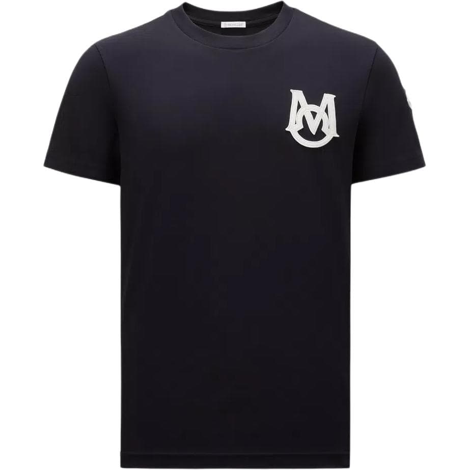 Футболка MONCLER T Рубашка Унисекс Синий Черный - изображение 1