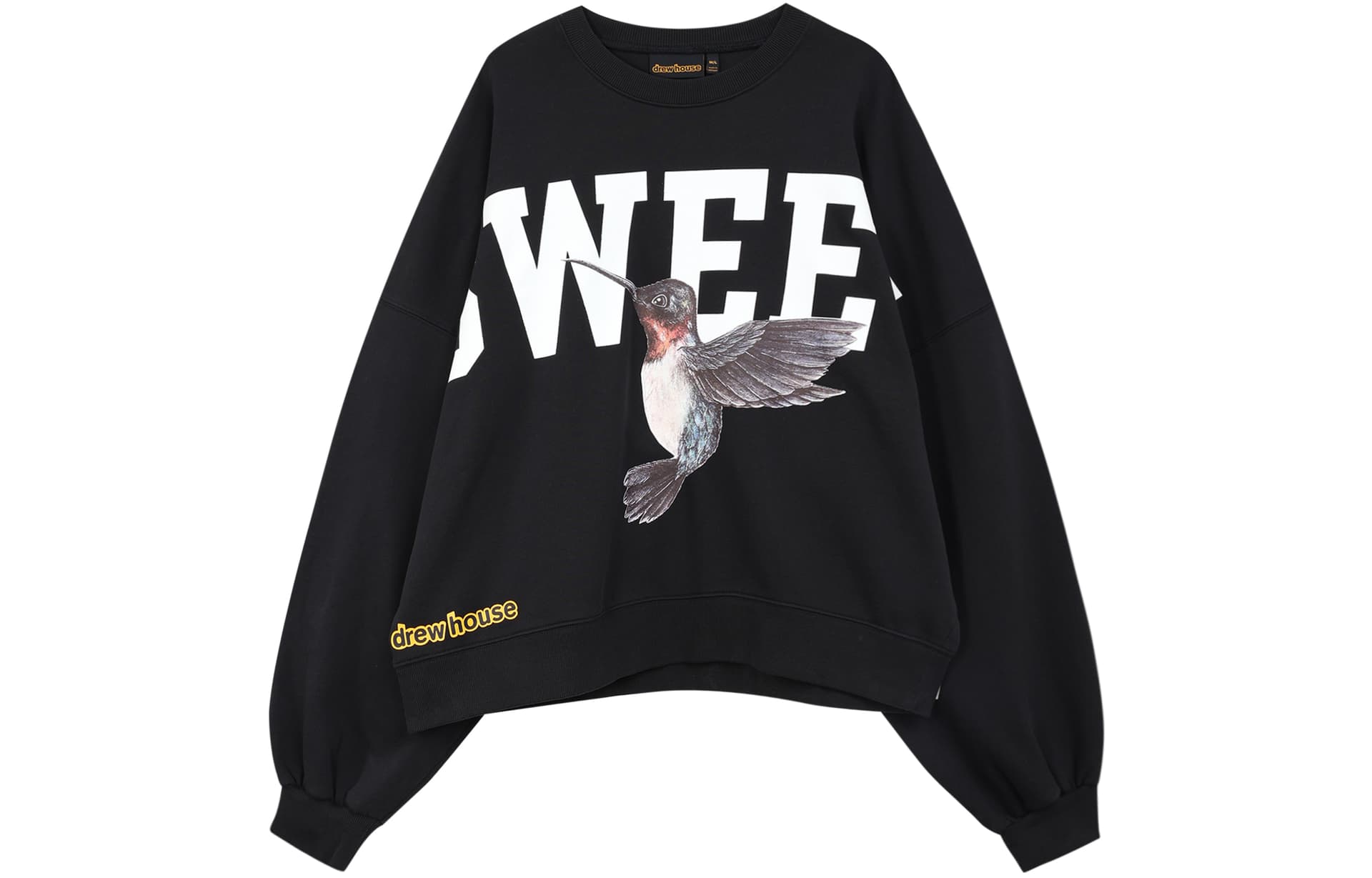 Худи Drew House FW22 Sweet Boxy Crewneck Black - изображение 1