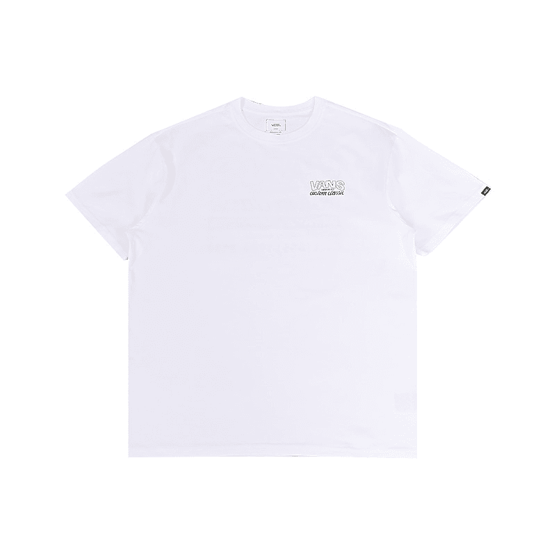 Футболка Vans Custom Classic SS25 T-Shirt Мужская Белая - изображение 1