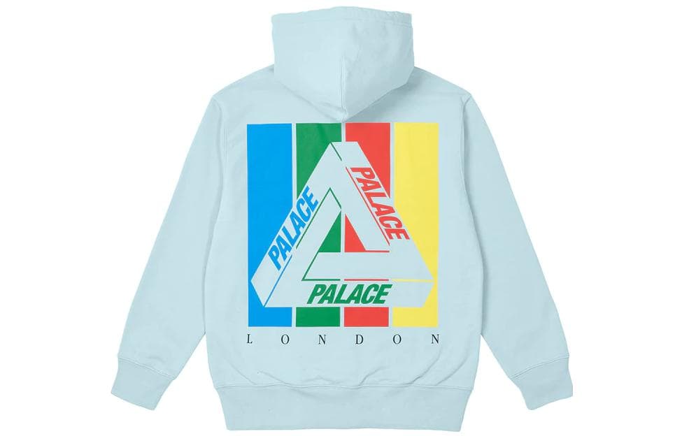 Худи PALACE SS22 Tri-emb Hood Blue - изображение 1
