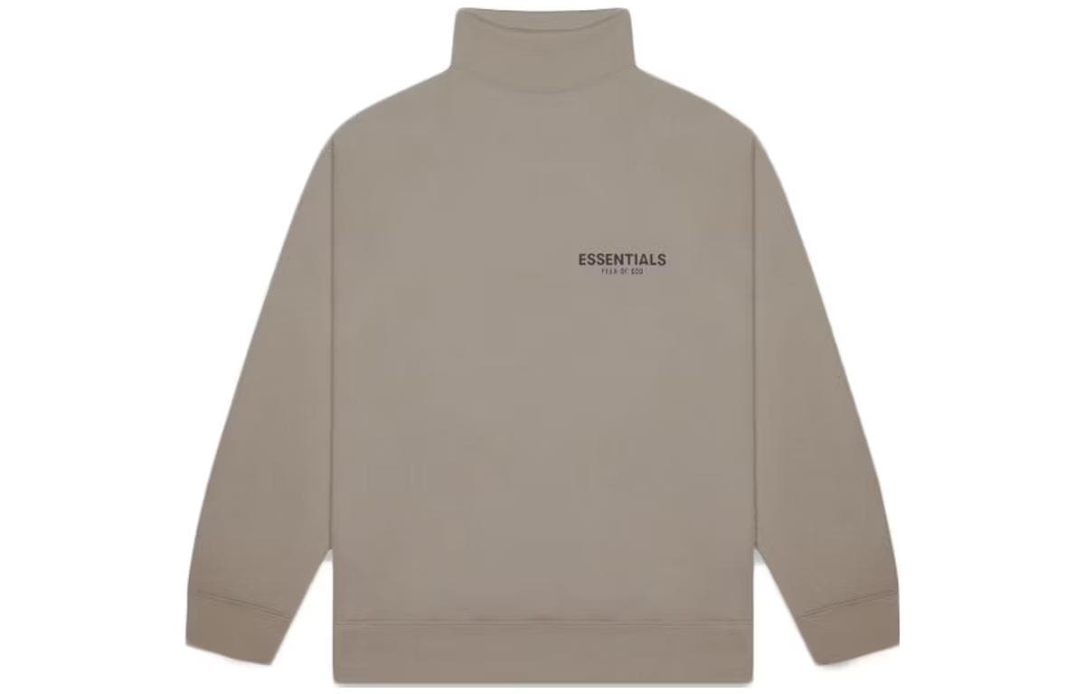 Кофта Fear of God Essentials Sage Mock Neck Sweatshirt Taupe - изображение 1