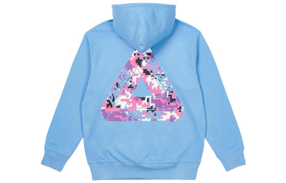 Худи PALACE FW22 Tri-Digi Hood Baby Blue Logo - изображение 1