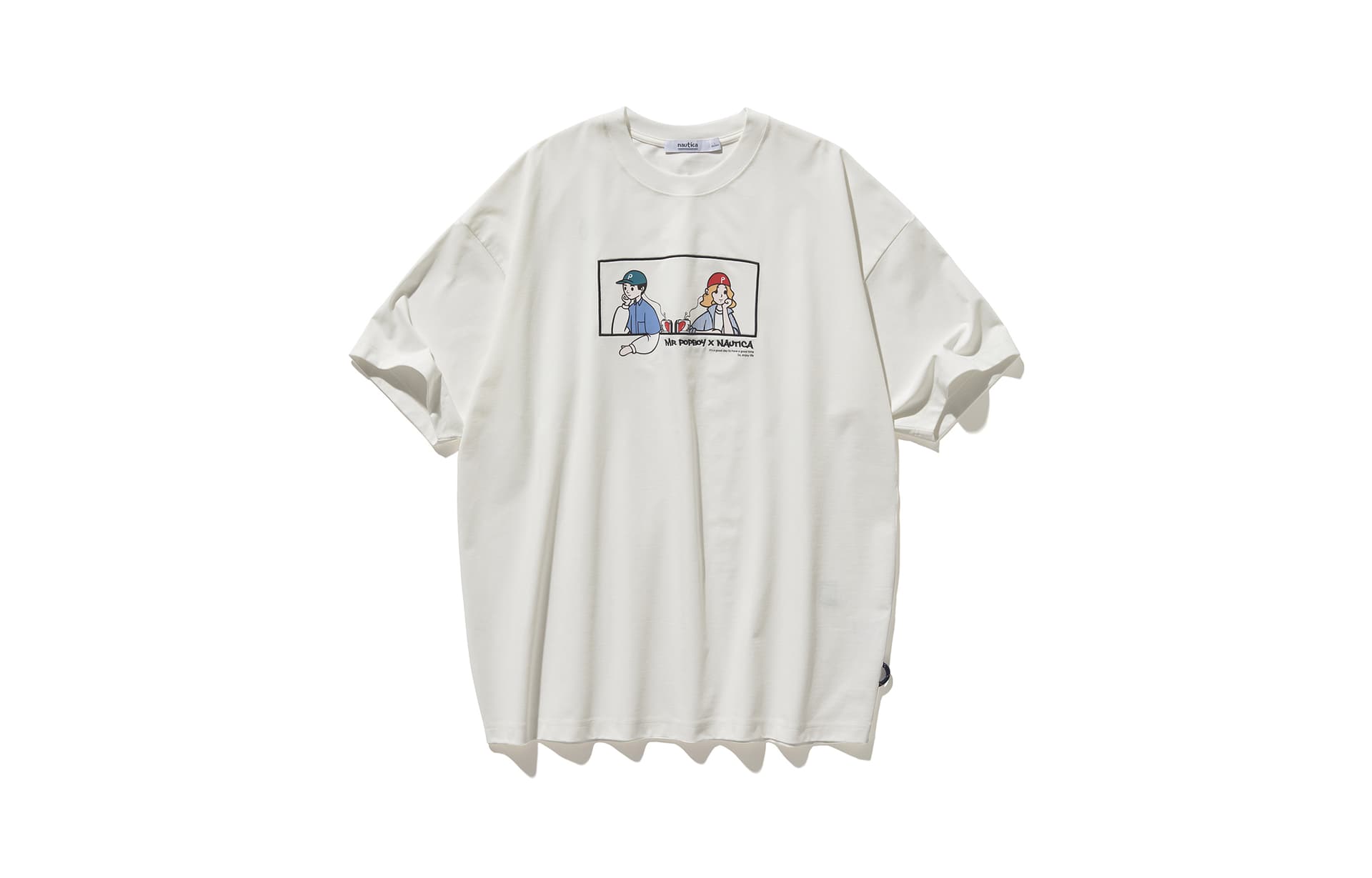 Футболка nautica white sail x POPBOY SS24 T - изображение 1