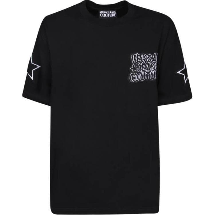Футболка VERSACE JEANS COUTURE T-рубашка мужская черная - изображение 1