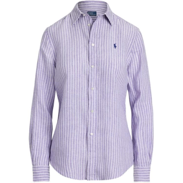 Блузка Polo Ralph Lauren SS25 Рубашка Классическая Версия Женская Фиолетовая - изображение 1