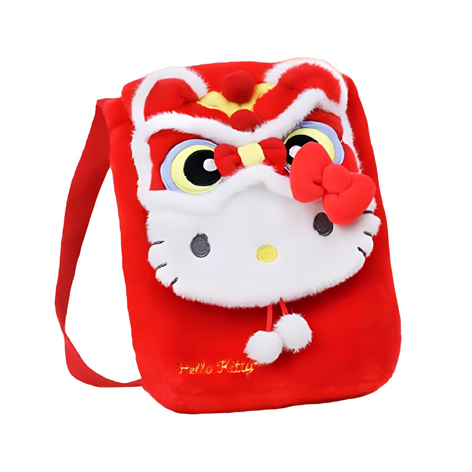 Сумка через плечо Sanrio Ткань Сумка через плечо Стандартная (Стандартная) Унисекс Красная - изображение 1