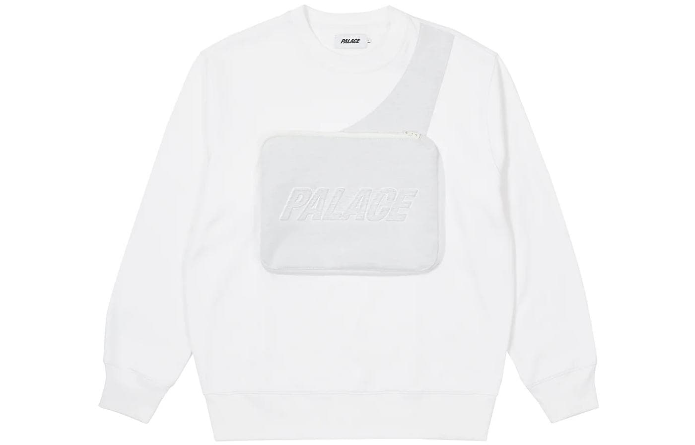 Худи PALACE FW22 Bag Crew White Logo - изображение 1