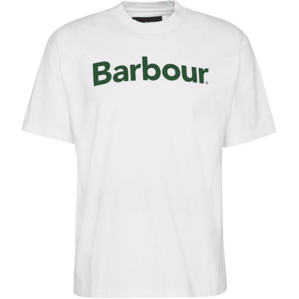 Футболка BARBOUR SS25 T Рубашка Мужская Белая - изображение 1