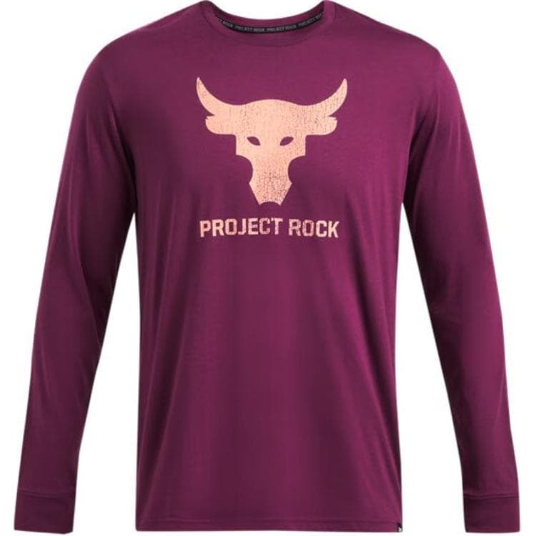 Футболка Under Armour Project Rock Project Rock T-Shirt Мужская Маленькие Звезды-Близнецы Фиолетовый - изображение 1