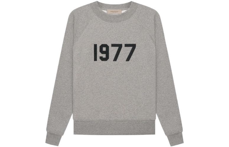 Худи Fear of God Essentials 1977 SS22 Crewneck Dark Oatmeal Logo - изображение 1