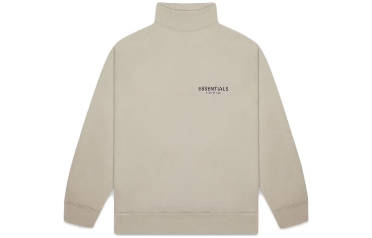 Кофта Fear of God Essentials Sage Mock Neck Sweatshirt Olive - изображение 1
