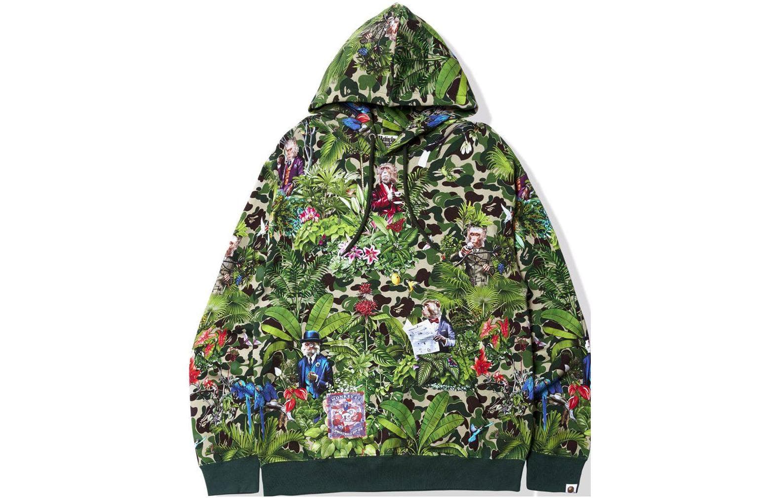 Худи A BATHING APE x MONKEY 47 Pullover Hoodie Pink - изображение 2
