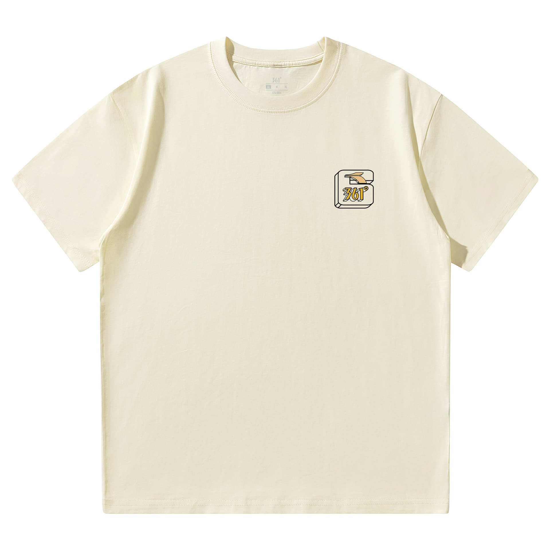 Футболка 361° T-Shirt Унисекс Песочно-коричневый Белый - изображение 1