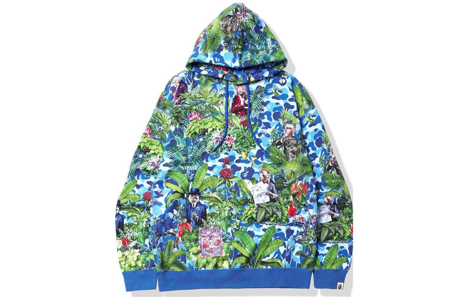 Худи A BATHING APE x MONKEY 47 Pullover Hoodie Pink - изображение 1