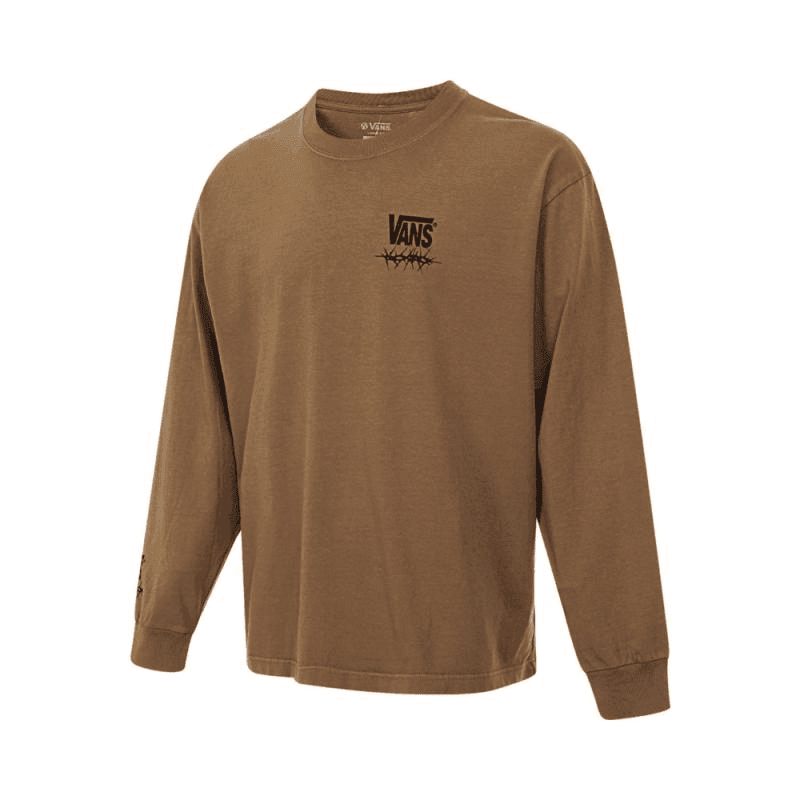 Футболка Vans Mte Goshawk LS Tee T Рубашка Мужская Коричневая - изображение 1