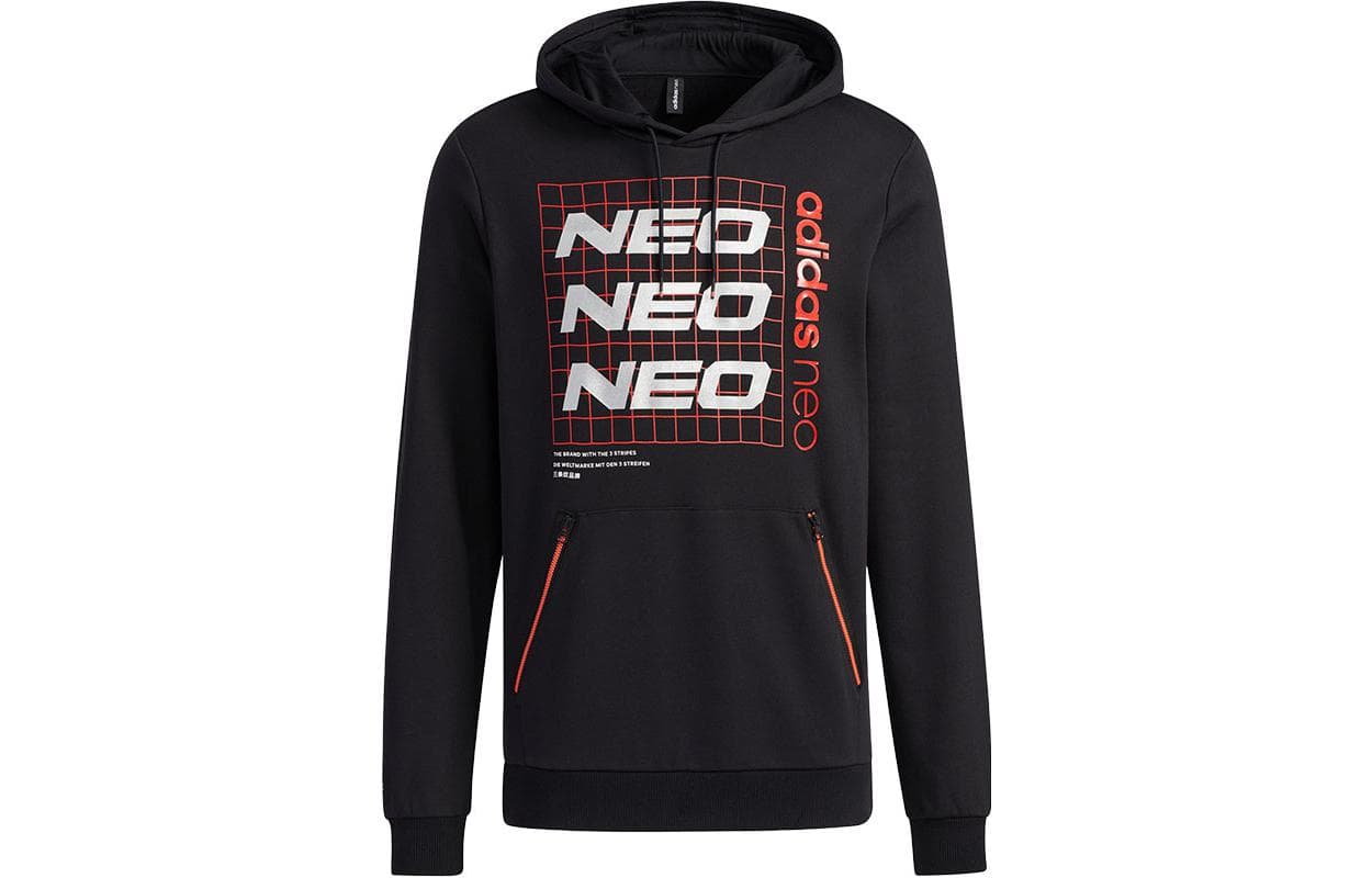 Худи Adidas Neo Черные Мужские Толстовки - изображение 1