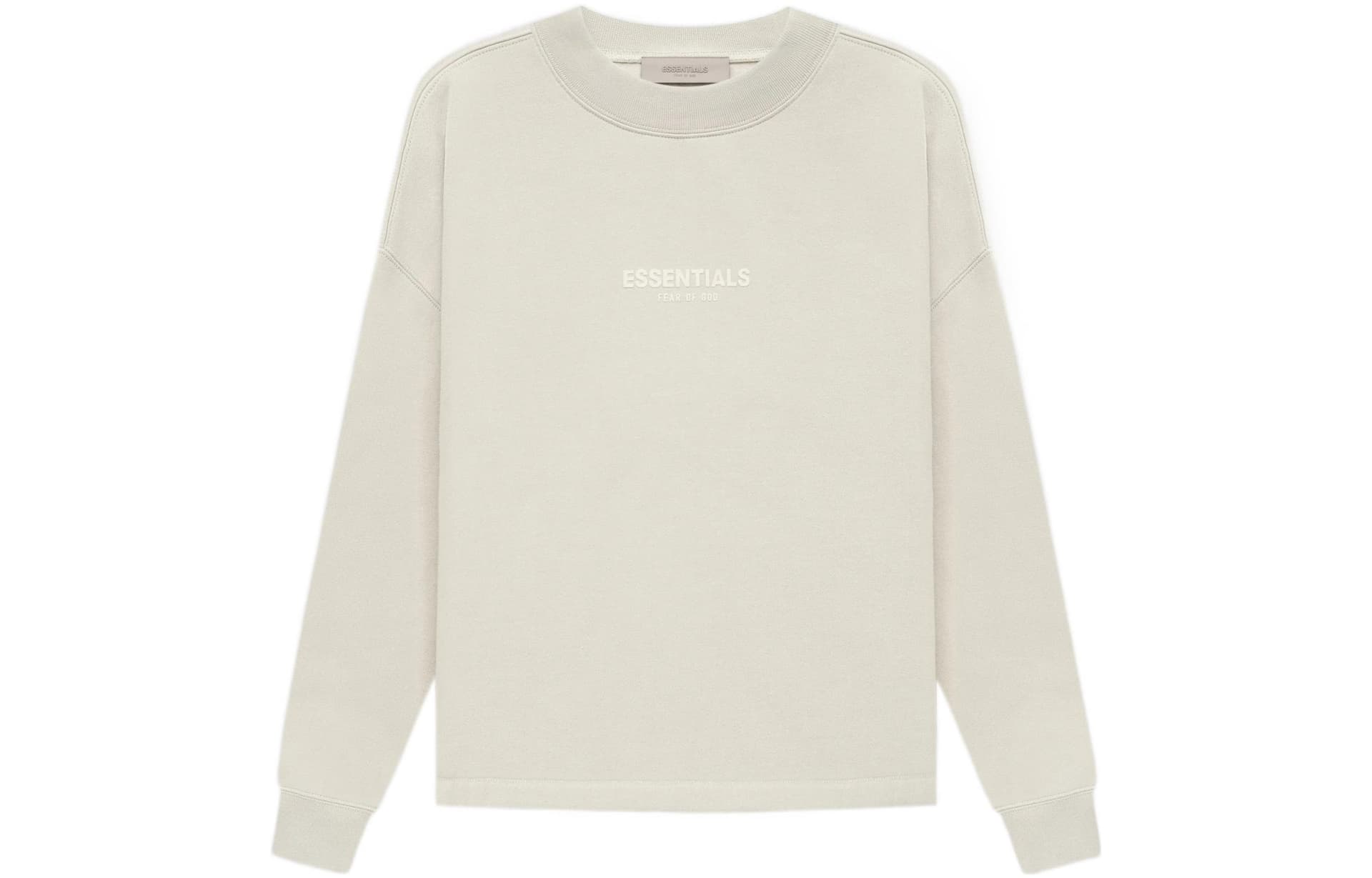 Худи Fear of God Essentials SS22 Relaxed Crewneck Wheat Logo - изображение 1