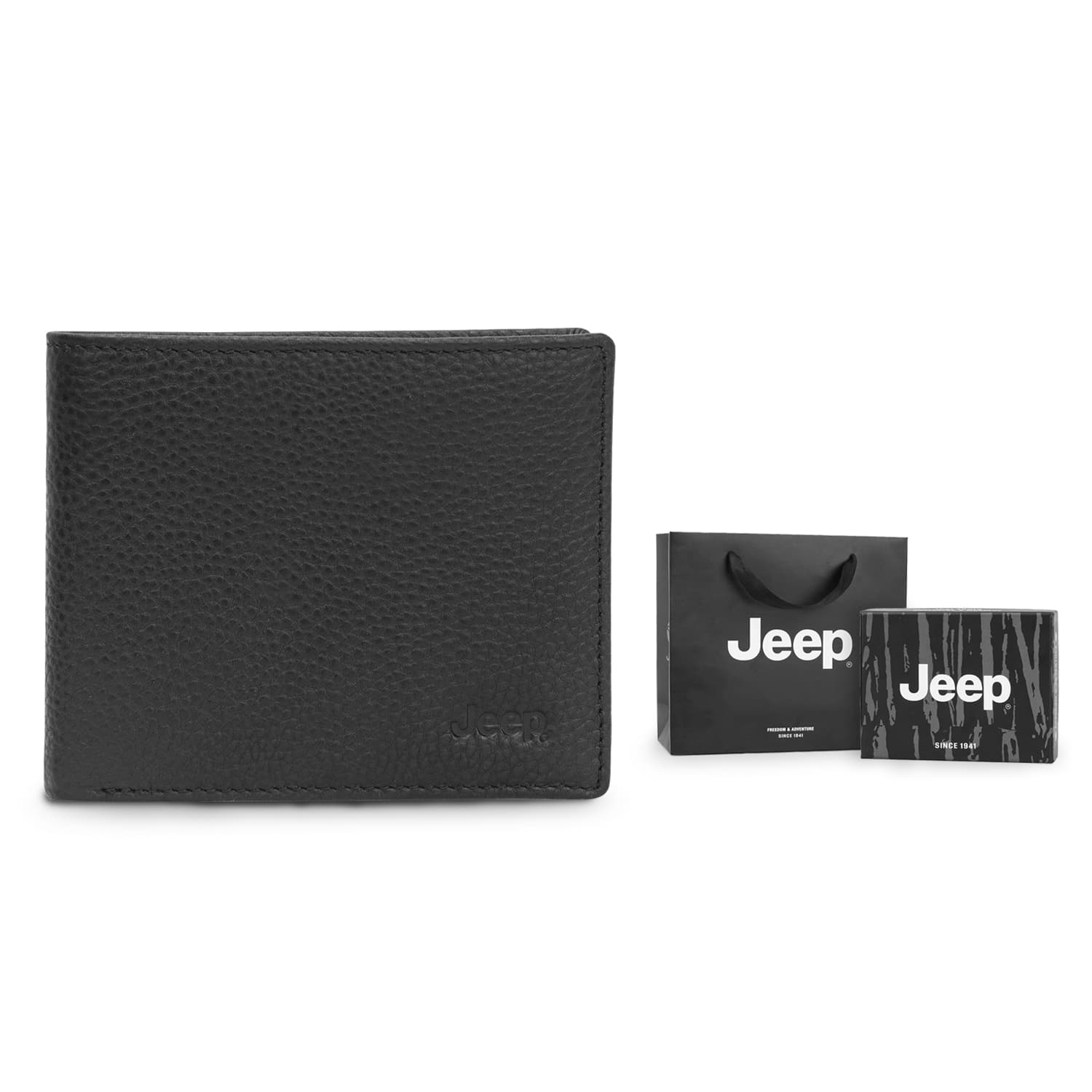 Кошелек Jeep Натуральная кожа Кошелек Кошельки Унисекс Черный - изображение 2