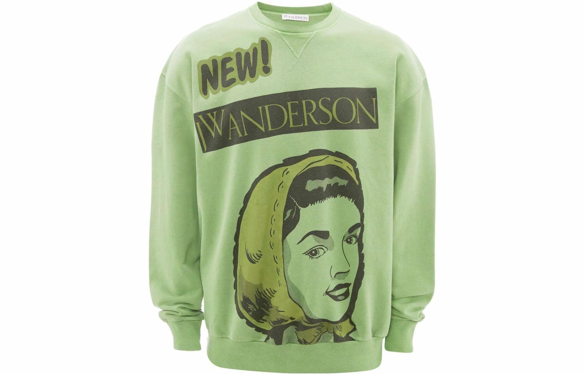 Худи JW Anderson Logo Crewneck Green