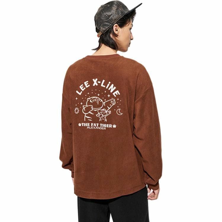 Кофта Lee FW23 Fleece Sweatshirt Brown - изображение 1