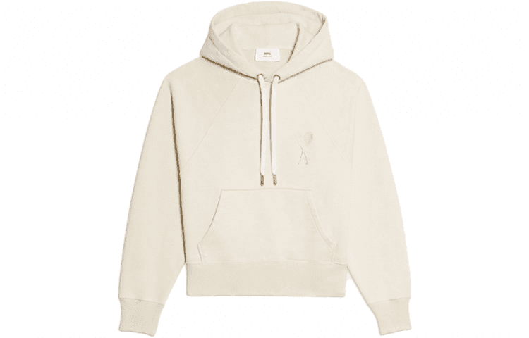 Худи AMIPARIS Ami De Coeur Hoodie Off-White